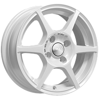 Литые диски ЯГУАР (КЛ147) 5.500xR14 4x100 DIA67.1 ET38 алмаз-белый для Honda