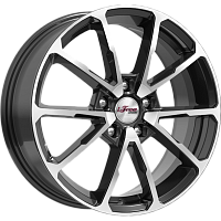 Литые диски Skibidi (КС909) 6.500xR17 5x114.3 DIA66.1 ET50 Блэк Джек для Lada Vesta Sportline