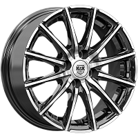 Литые диски Сандал (КС1199) 6.000xR15 4x98 DIA58.5 ET35 алмаз черный для Datsun