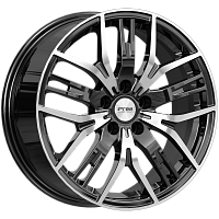 Литые диски Аскет (КС1072) 7.000xR17 5x108 DIA54.1 ET40 Блэк Джек для JAC S3 Pro