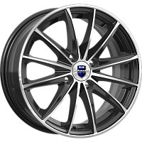 Литые диски Пойнт Бланк (КС884) 6.000xR15 4x100 DIA67.1 ET45 алмаз черный SK для Volkswagen Golf Variant