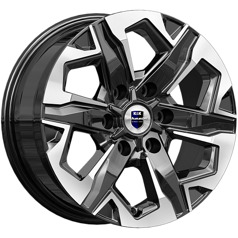 Тейт (КС1050) 7.500xR17 6x139.7 DIA106.1 ET30 алмаз черный Тейт (КС1050) 7.500xR17 6x139.7 DIA106.1 ET30 алмаз черный
