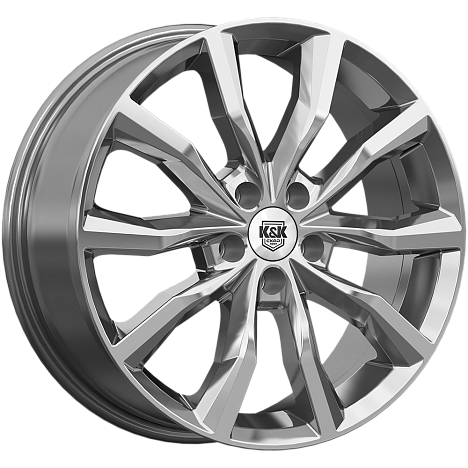 Портер (КС906) 7.500xR18 5x112 DIA66.6 ET45 дарк платинум Портер (КС906) 7.500xR18 5x112 DIA66.6 ET45 дарк платинум