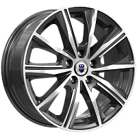 Литые диски Арнар (КС904) 7.000xR16 5x108 DIA63.35 ET50 алмаз черный для Volvo S60
