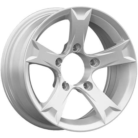 Триал (КС621) 6.500xR15 5x139.7 DIA110.1 ET5 сильвер Триал (КС621) 6.500xR15 5x139.7 DIA110.1 ET5 сильвер