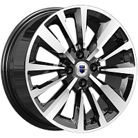 Литые диски Эрман (КС997) 6.500xR16 4x100 DIA60.1 ET41 алмаз черный для Renault Megane Cabrio