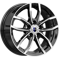 Литые диски Фрост (КС1048) 6.500xR15 5x114.3 DIA66.1 ET43 алмаз черный для Renault Megane