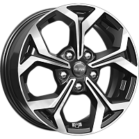 Литые диски КС878 (ZV 16_Octavia FL) (КС878) 6.500xR16 5x112 DIA57.1 ET46 алмаз черный для Skoda Octavia