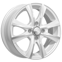 Литые диски МАЛЬТА (КЛ248) 5.500xR14 4x100 DIA60.1 ET43 алмаз-белый для Nissan