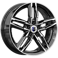 Литые диски Sayan (КС731М) 6.000xR16 5x114.3 DIA67.1 ET45 алмаз черный