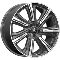 Литые диски Kleemann (КР1067) 8.500xR20 5x110 DIA67.1 ET30 Diamond Black Gris для Dongfeng Ix7