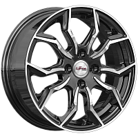 Литые диски Бохо (КС1037) 6.000xR15 4x100 DIA60.1 ET45 Блэк Джек для Lifan Solano