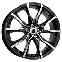 Литые диски Твист (КС697М) 7.500xR17 5x108 DIA67.1 ET32 алмаз черный для Volvo