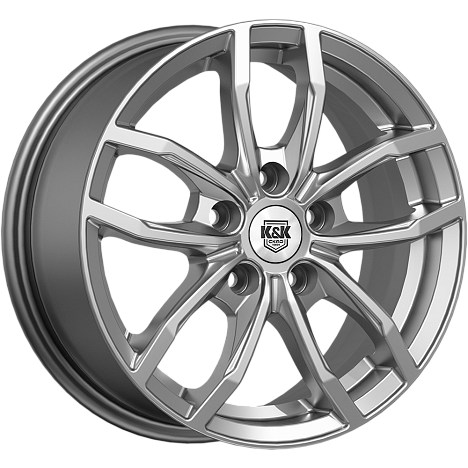 Фрост (КС1048) 6.500xR15 5x100 DIA67.1 ET45 дарк платинум