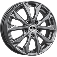 Литые диски НАГОЯ (КЛ312) 6.000xR16 5x114.3 DIA67.1 ET43 графит для Mazda 626