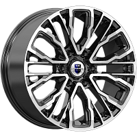 Литые диски Кортес (КС1102) 8.500xR19 6x139.7 DIA100.1 ET36 алмаз черный для Great Wall Poer