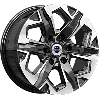 Литые диски Тейт (КС1050) 7.500xR17 6x114.3 DIA66.1 ET30 алмаз черный Литые диски Тейт (КС1050) 7.500xR17 6x114.3 DIA66.1 ET30 алмаз черный