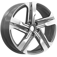 Литые диски КР004 (19_Geely EX5) (КР004) 7.500xR19 5x114.3 DIA54.1 ET52 Diamond gloss graphite