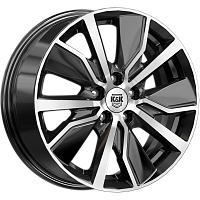 Литые диски Гамбит (КС961) 6.500xR16 5x114.3 DIA60.1 ET45 алмаз черный для Vortex