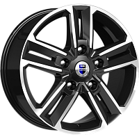 Литые диски Backfire (КС763М) 8.000xR18 5x114.3 DIA67.1 ET45 алмаз черный для Mitsubishi