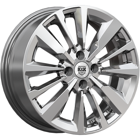 Эрман (КС997) 6.500xR16 4x100 DIA60.1 ET41 дарк платинум