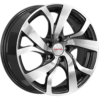 Литые диски Палермо (КС607) 6.500xR16 5x100 DIA67.1 ET38 алмаз черный Литые диски Палермо (КС607) 6.500xR16 5x100 DIA67.1 ET38 алмаз черный