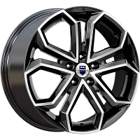 Литые диски Пандора (КС466) 8.500xR19 5x114.3 DIA67.1 ET45 алмаз черный
