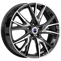 Литые диски Кайлас (КС1054) 6.500xR18 5x114.3 DIA66.6 ET37 алмаз черный