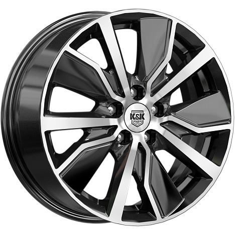 Гамбит (КС961) 6.500xR16 5x114.3 DIA66.1 ET40 алмаз черный