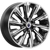 Литые диски Галего (КС1039) 7.500xR19 5x108 DIA67.1 ET33 алмаз черный для Citroen C5