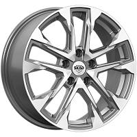 Литые диски АТАКОР (КЛ376) 7.000xR17 5x108 DIA60.1 ET45 алмаз графит