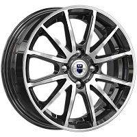 Литые диски Квант (КС960) 5.500xR14 4x100 DIA54.1 ET40 алмаз черный Литые диски Квант (КС960) 5.500xR14 4x100 DIA54.1 ET40 алмаз черный