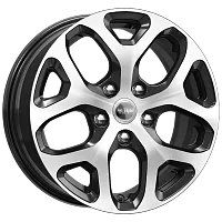 Литые диски КС869 (ZV 16_Megane) (КС869) 6.500xR16 5x114.3 DIA66.1 ET47 алмаз черный для Renault Megane Coupe